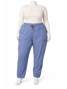 WonderWink Pro True Plus Fit Scrub Pants Womens Size 3XL Blue Medical Nurse